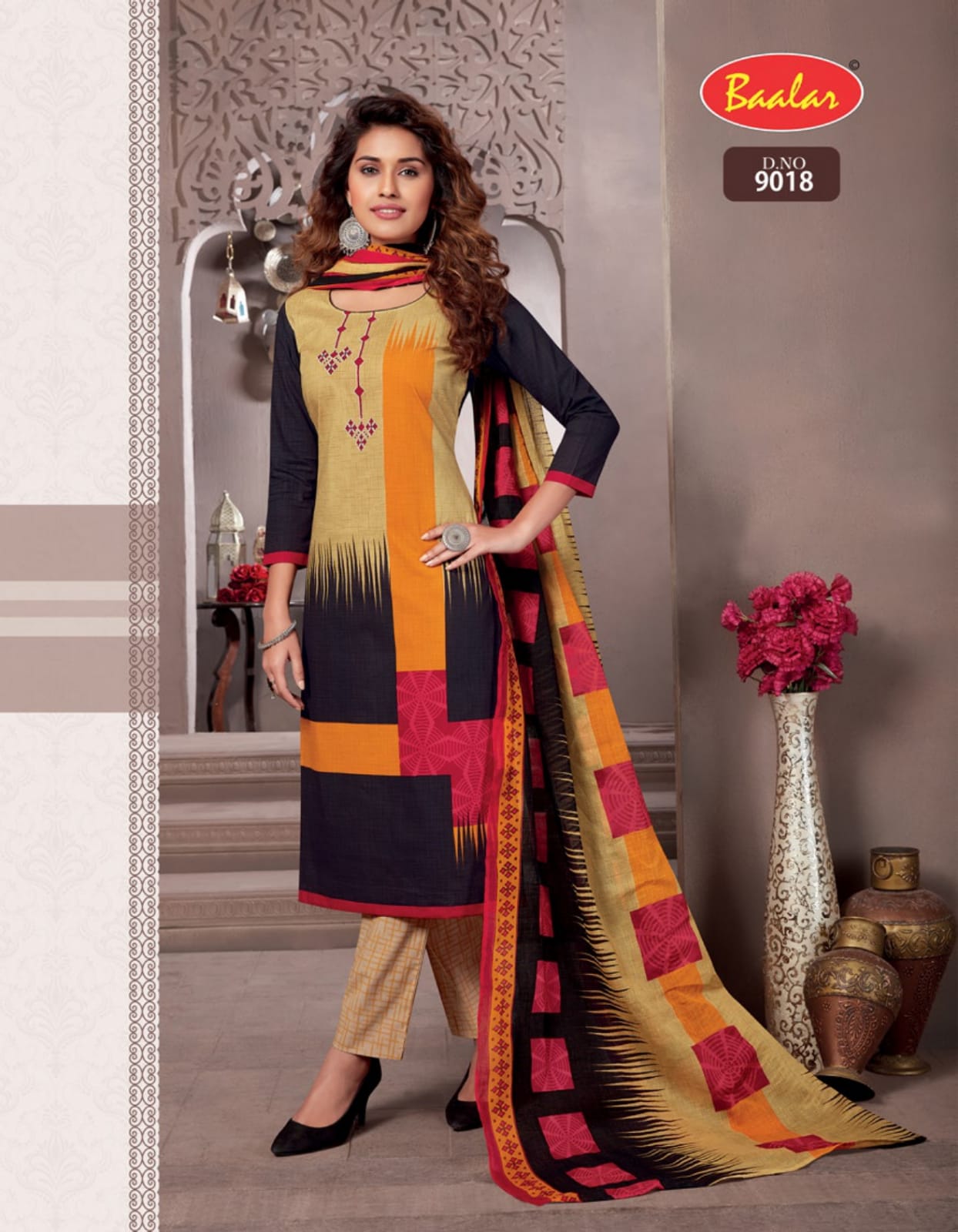 Baalaz Zara 9 Ready Made Regular Wear Cotton Printed Dress Collection